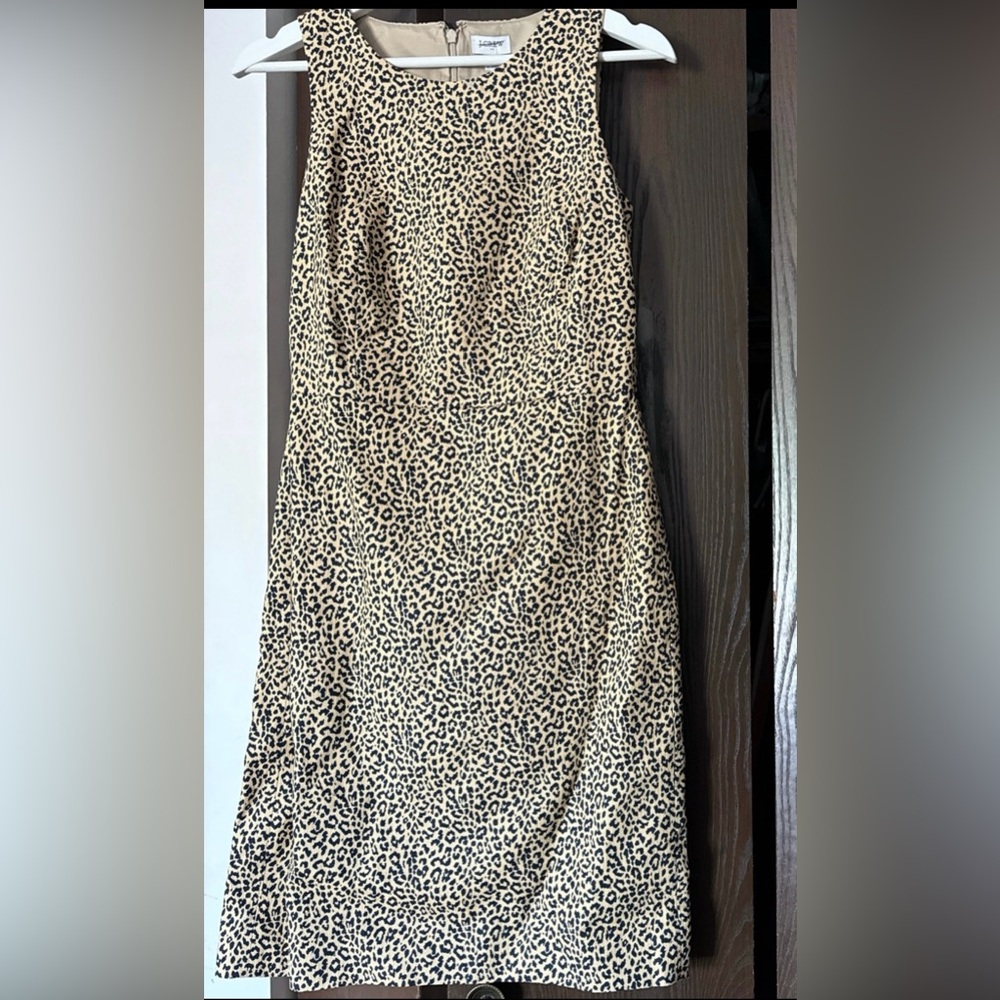 J.Crew leopard sheath dress size 2
